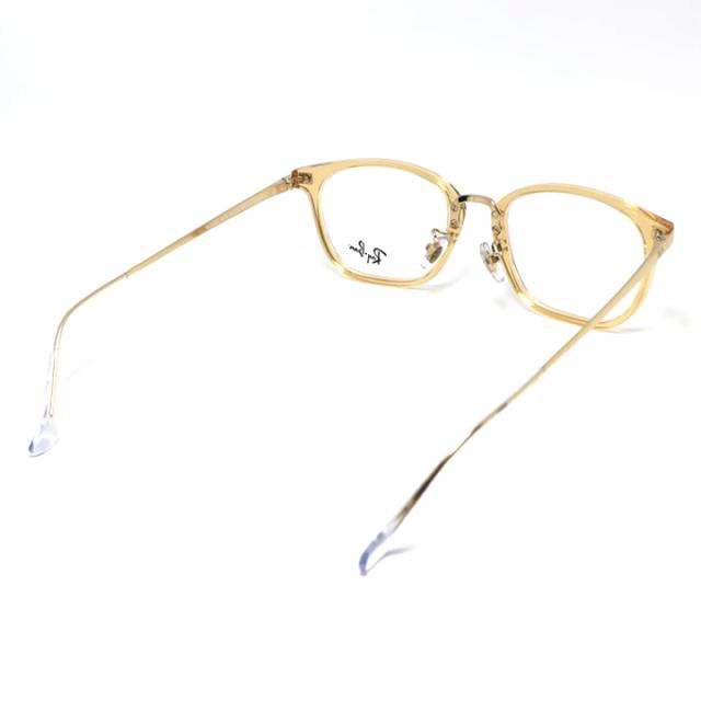 RayBan レイバン 眼鏡 メガネ フレーム サングラス RB7247D-8473-51 RX7247D-8473-51 度付可 クリアブラウン ペールゴールド リビジョン製レンズでお好きなサングラス作成可能