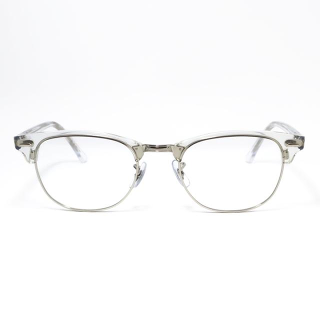 [ Ray-Ban ]　レイバン 可視光調光サングラス RX5154-2001-SUN-1SD　RB5154 ダークグレー / ダークブラウン / ダークグリーン 車でも色が変わる！可視光調光レンズ 眼鏡 メガネ フレーム クラブマスター クリア × シルバー 銀 日本国内正規品