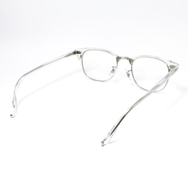 [ Ray-Ban ]　レイバン 可視光調光サングラス RX5154-2001-SUN-1SD　RB5154 ダークグレー / ダークブラウン / ダークグリーン 車でも色が変わる！可視光調光レンズ 眼鏡 メガネ フレーム クラブマスター クリア × シルバー 銀 日本国内正規品