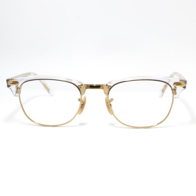 [ Ray-Ban ]　レイバン 可視光調光サングラス RX5154-5762-SUN-1SD　RB5154 ダークグレー/ダークブラウン/ダークグリーン 車でも色が変わる調光レンズ 眼鏡 メガネ フレーム クラブマスター サイズ選択可 クリア × ゴールド 金 日本国内正規品