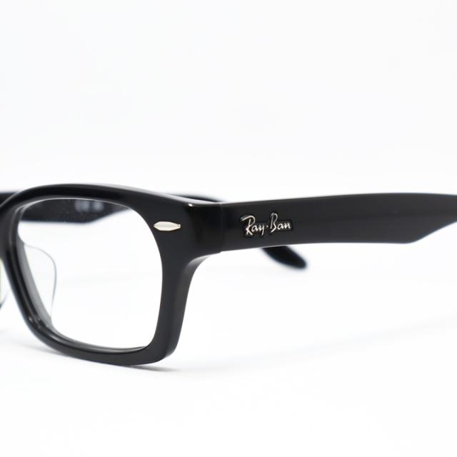 [ Ray-Ban ]　レイバン ミラー付き調光サングラス RX5344D-2000-SUN-1SS　RB5344D グレー/ブラウン/グリーン+ミラーコート 色が変わる調光レンズ 眼鏡 メガネ フレーム アジアンフィット サイズ55 ツヤありブラック 黒 日本国内正規品