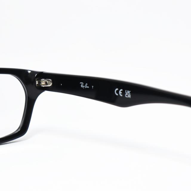 [ Ray-Ban ]　レイバン ミラー付き調光サングラス RX5344D-2000-SUN-1SS　RB5344D グレー/ブラウン/グリーン+ミラーコート 色が変わる調光レンズ 眼鏡 メガネ フレーム アジアンフィット サイズ55 ツヤありブラック 黒 日本国内正規品