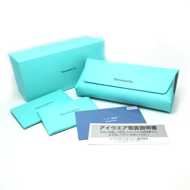 TIFFANY&CO ティファニー レディース 眼鏡 メガネ フレーム サングラス TF2263D-8055-53 度付可 ブラック ターコイズ リビジョン製レンズでお好きなサングラス作成可能