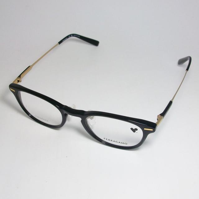 FERRAGAMO フェラガモ レディース ラウンド ボストン 眼鏡 メガネ フレーム サングラス SF2979LB-001-48 度付可 ブラック 伊達クリア ブルーカット リビジョン製 調光サングラス