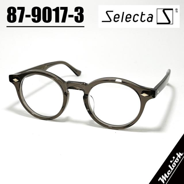 Selecta セレクタ クラシック ヴィンテージ レトロ 眼鏡 メガネ フレーム サングラス 87-9017-3  クリアダークブラウン リビジョン製レンズでお好きなサングラス作成可能