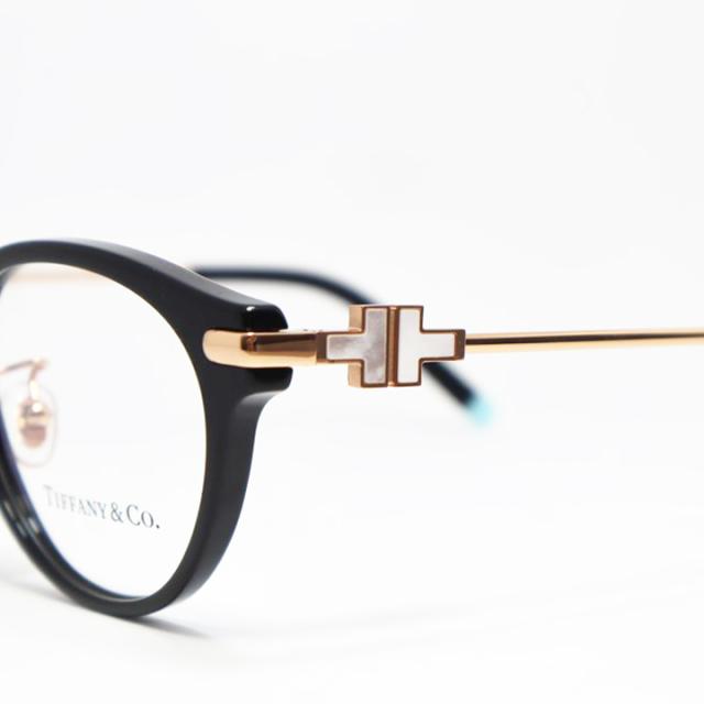 TIFFANY&CO ティファニー レディース 眼鏡 メガネ フレーム サングラス TF2218D-8001-50 度付可 ブラック ターコイズ リビジョン製レンズでお好きなサングラス作成可能