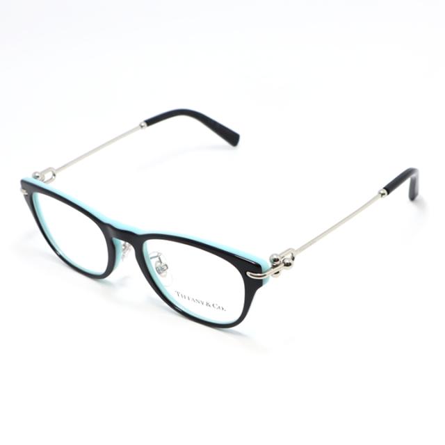 TIFFANY&CO ティファニー レディース 眼鏡 メガネ フレーム サングラス TF2237D-8055-48 度付可 ブラック ティファニーブルー シルバー リビジョン製レンズでお好きなサングラス作成可能