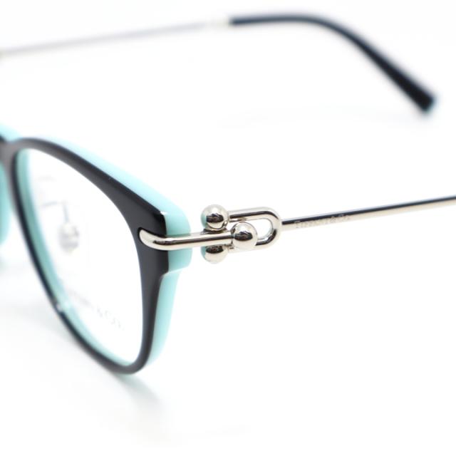 TIFFANY&CO ティファニー レディース 眼鏡 メガネ フレーム サングラス TF2237D-8055-48 度付可 ブラック ティファニーブルー シルバー リビジョン製レンズでお好きなサングラス作成可能