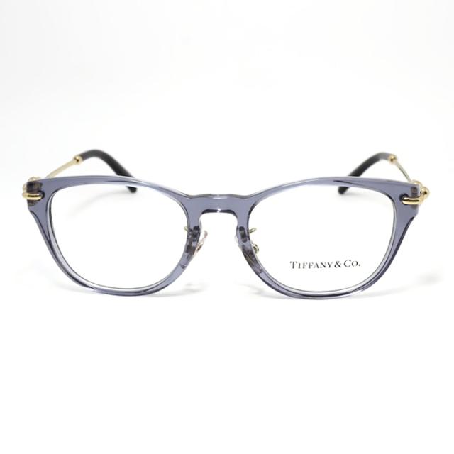 TIFFANY&CO ティファニー レディース 眼鏡 メガネ フレーム サングラス TF2237D-8405-48 度付可 クリアブルーグレー リビジョン製レンズでお好きなサングラス作成可能