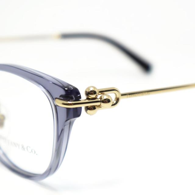 TIFFANY&CO ティファニー レディース 眼鏡 メガネ フレーム サングラス TF2237D-8405-48 度付可 クリアブルーグレー リビジョン製レンズでお好きなサングラス作成可能