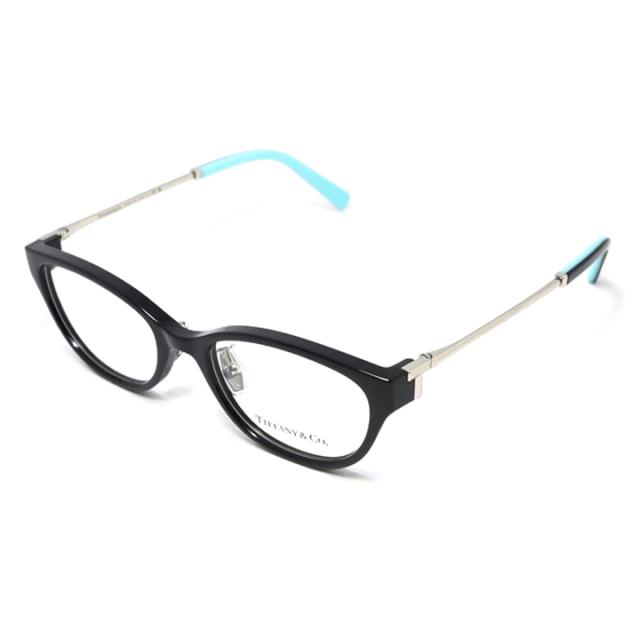 TIFFANY&CO ティファニー レディース 眼鏡 メガネ フレーム サングラス TF2252D-8406-51 度付可 ブラック / シルバー / ターコイズ リビジョン製レンズでお好きなサングラス作成可能