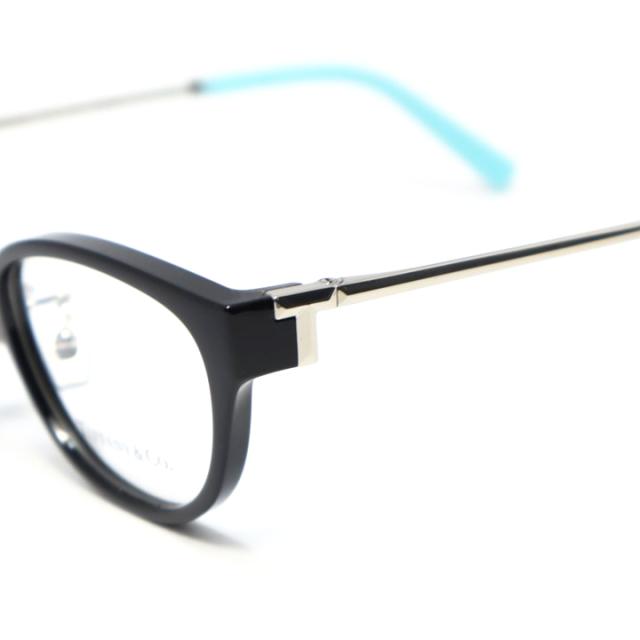 TIFFANY&CO ティファニー レディース 眼鏡 メガネ フレーム サングラス TF2252D-8406-51 度付可 ブラック / シルバー / ターコイズ リビジョン製レンズでお好きなサングラス作成可能