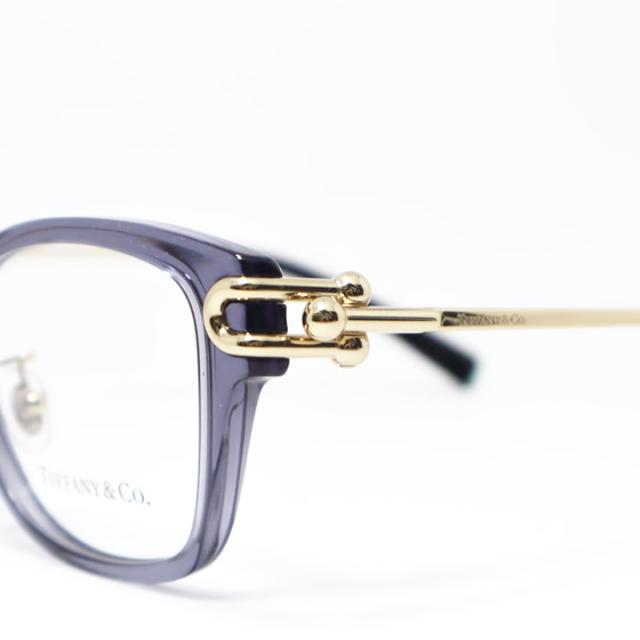 TIFFANY&CO. ティファニー メガネ レディース 眼鏡 メガネ フレーム サングラス TF2266F-8405 度付き対応可！ クリアパープル / ゴールド 調光・偏光・サングラスなど作れます