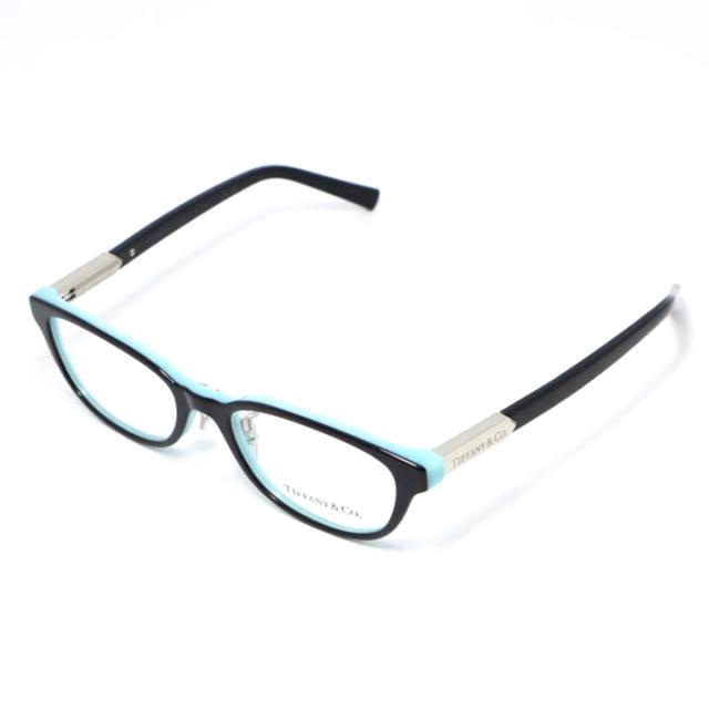 TIFFANY&CO ティファニー レディース 眼鏡 メガネ フレーム サングラス TF2280D-8055-51 度付可 ブラック / ブルー / シルバー リビジョン製レンズでお好きなサングラス作成可能
