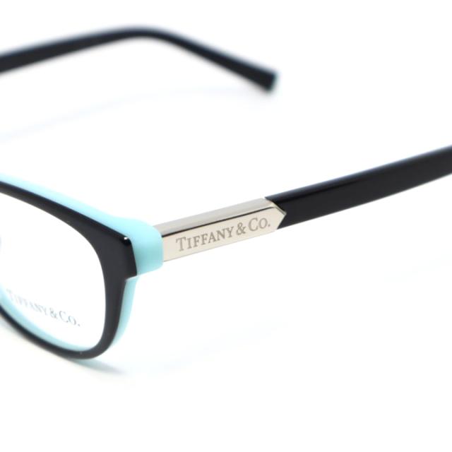 TIFFANY&CO ティファニー レディース 眼鏡 メガネ フレーム サングラス TF2280D-8055-51 度付可 ブラック / ブルー / シルバー リビジョン製レンズでお好きなサングラス作成可能