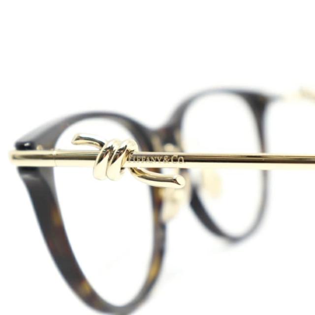 TIFFANY&CO. ティファニー メガネ レディース 眼鏡 メガネ フレーム サングラス TF2279D-8015 度付き対応可！ ハバナ HAVANA ブラウンデミ ゴールド 度付き 伊達 ブルーライトなどレンズ加工可 Tiffany Knot ティファニーノット_5