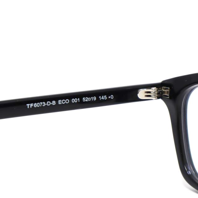TOM FORD トムフォード 国内正規品 クラシック メンズ レディース 眼鏡 メガネ フレーム サングラス FT6073DB-001-52 TF6073DB-001-52 ブラック リビジョン製レンズでお好きなサングラス作成可能