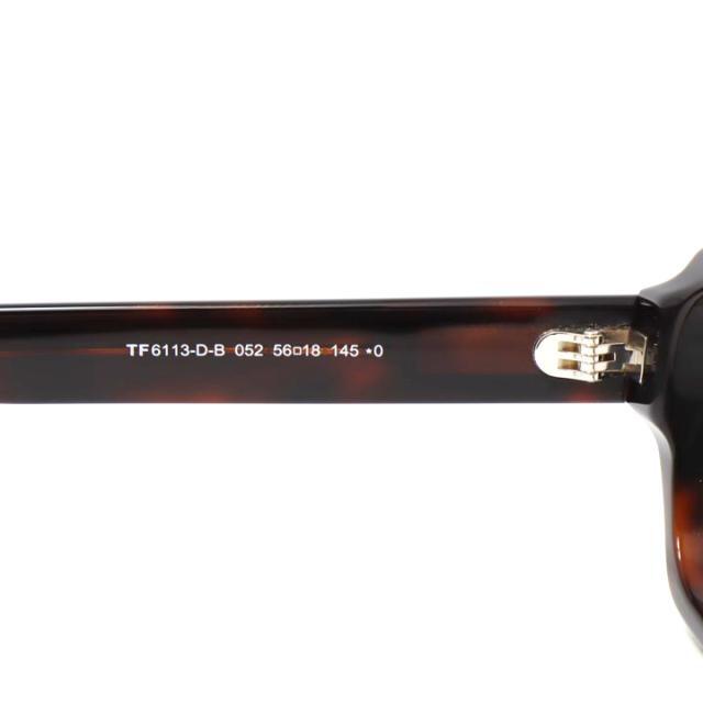 TOM FORD トムフォード 国内正規品 クラシック メンズ レディース 眼鏡 メガネ フレーム サングラス FT6113DB-052-56 TF6113DB-052-56 ブラウンデミ ハバナ リビジョン製レンズでお好きなサングラス作成可能