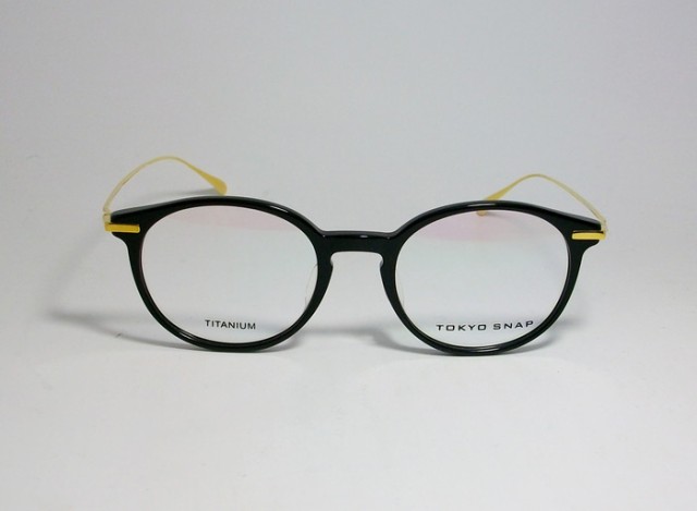 TOKYO SNAP トウキョウスナップ　CLASSIC クラシック　ボストン　眼鏡 メガネ フレーム　TSP1022SP-1-49 度付可　ブラック　 ゴールド｜au PAY マーケット