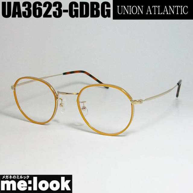 UNION ATLANTIC ユニオンアトランティック クラシック 眼鏡 メガネ フレーム UA3623-GDBG-47 ゴールド　ライトブラウン