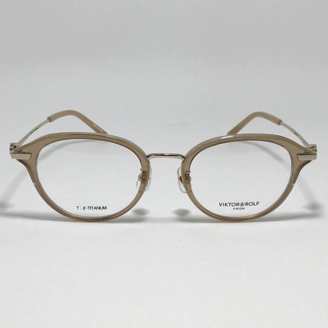 [ VIKTOR&ROLF ] ヴィクターアンドロルフ 国内正規品 クラシック メンズ レディース 眼鏡 メガネ フレーム サングラス V&R007-2-49 ゴールド リビジョン製レンズでお好きなサングラス作成可能