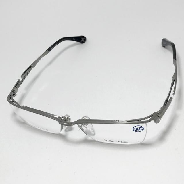 X-WIRE エクスワイア メンズ 眼鏡 メガネ フレーム サングラス XW1072-1-54 度付可 ヘアライングレー リビジョン製レンズでお好きなサングラス作成可能 X-WIRE エクスワイア メンズ 眼鏡 メガネ フレーム サングラス XW1072