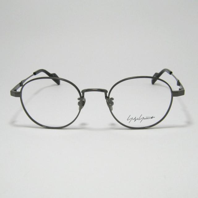 Yohji Yamamoto ヨウジヤマモト クラシック 眼鏡 メガネ フレーム サングラス 19-0090-3 サイズ49 度付可 ガンメタル リビジョン製レンズでお好きなサングラス作成可能