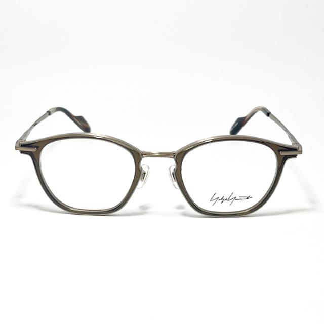 Yohji Yamamoto ヨウジヤマモト クラシック 眼鏡 メガネ フレーム サングラス 19-0102-1 度付可 クリアブラウン / カッパー リビジョン製レンズでお好きなサングラス作成可能