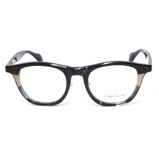 Yohji Yamamoto ヨウジヤマモト クラシック 眼鏡 メガネ フレーム サングラス 19-0109-1　50サイズ 度付可 ブラックマルチ リビジョン製レンズでお好きなサングラス作成可能