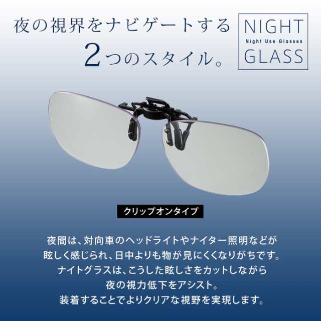 東海光学 NIGHT GLASS ナイトグラス クリップオンタイプ【東海光学 
