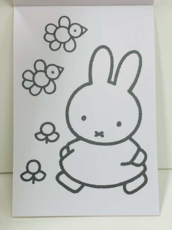 miffy ミッフィー ミニぬり絵セット A6ぬりえ ミニ色えんぴつ12色 ミニ