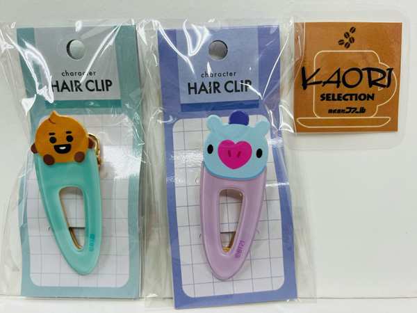 LINE FRIENDS BT21 BTS ヘアクリップ HAIR CLIP 前髪クリップ 防弾少年