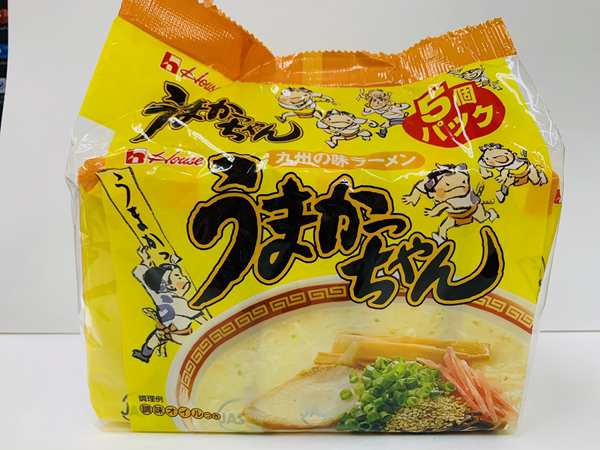 ハウス食品 うまかっちゃん 5食入 即席麺 袋ラーメン 九州の味 豚骨