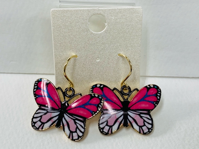 長期間耐用型 鬼滅の刃風ピアス 蝶ピアス アジル保護マット付 ハンドメイド Rspg Spectrum Eu