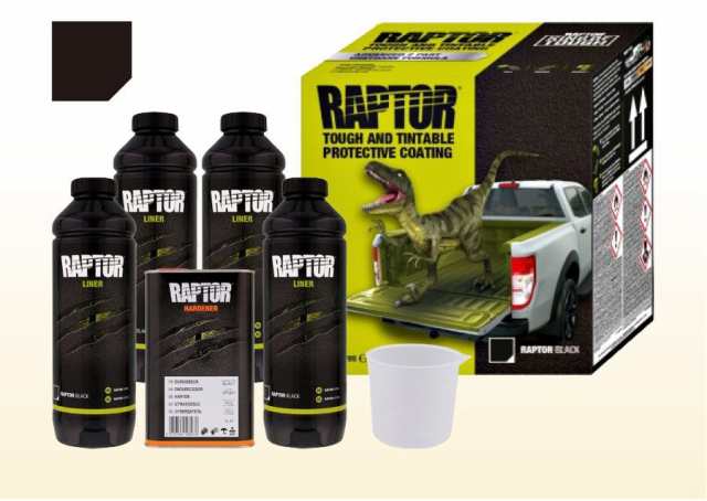 U-POL製RAPTOR LINER ブラック1L セット ラプターライナー-