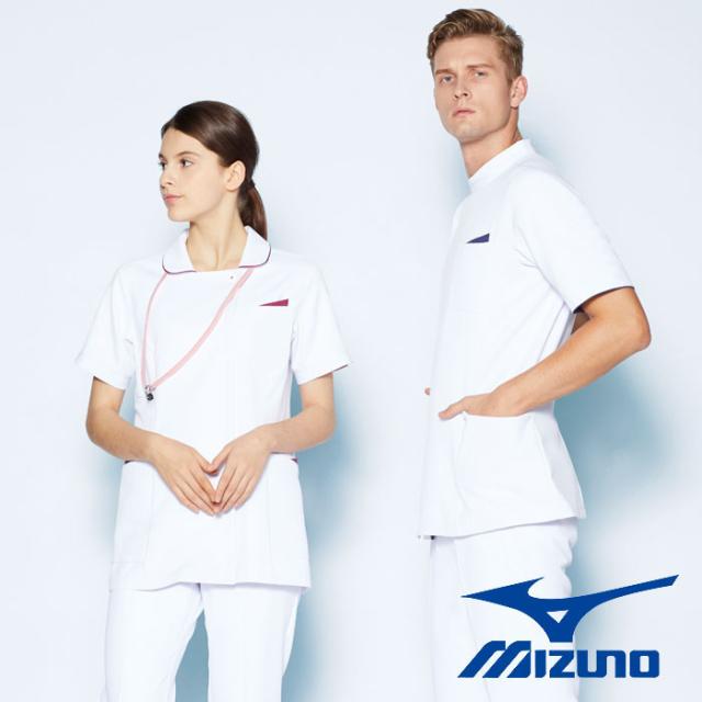 スクラブ ジャケット 白衣 男性用 MZ-0161インナー MIZUNO ミズノ 医療白衣 ドクター クリニック 歯科 整体 介護 術衣_4