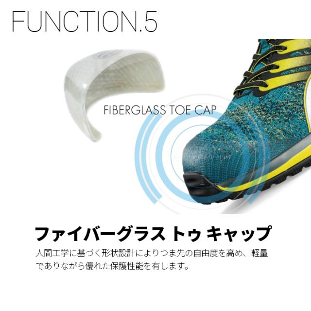 安全靴 プーマ おしゃれ PUMA モーションクラウドチャージ MOTION CLOUD CHRGE 衝撃吸収 静電 JSAA規格 グラスファイバー強化合成樹脂 スニーカー 作業靴 ローカット