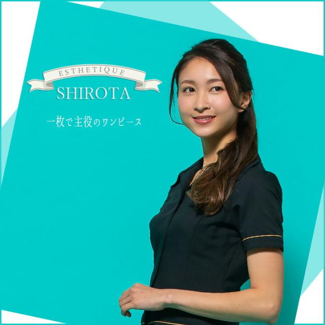 ワンピース 白衣 シロタコーポレーション エステ e3094 半袖 透け防止 女性 レディース 受付 エステ服 メディカルウェア おしゃれワンピース 上品 医療用_1