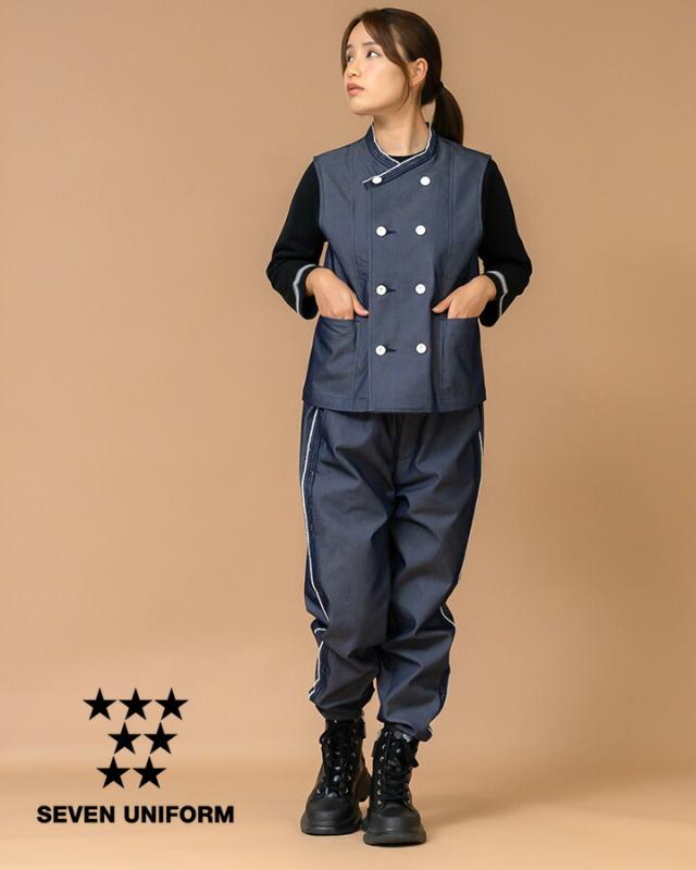 ベスト カフェ RJ6926 HAKUI セブンユニフォーム メンズ レディース 飲食店 厨房 サービス業 制服 レストラン ユニフォーム