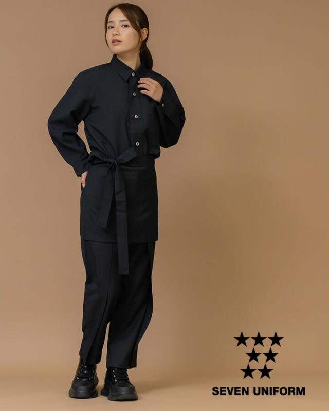 パンツ カフェ RL6927 HAKUI セブンユニフォーム メンズ レディース ストレッチ　撥水 飲食店 厨房 サービス業 制服 レストラン ユニフォーム 動きやすい カラーパンツ