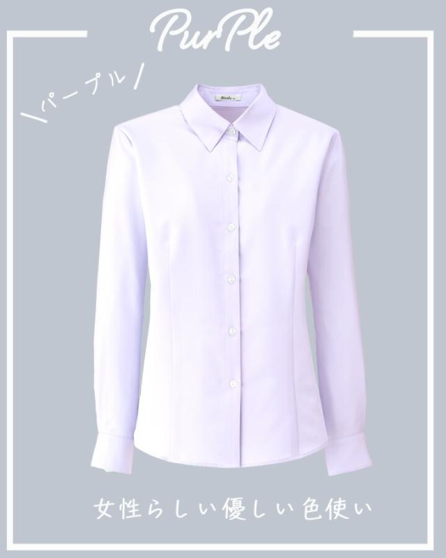 ブラウス 長袖ブラウス 事務服 レディースシャツ ボンマックス