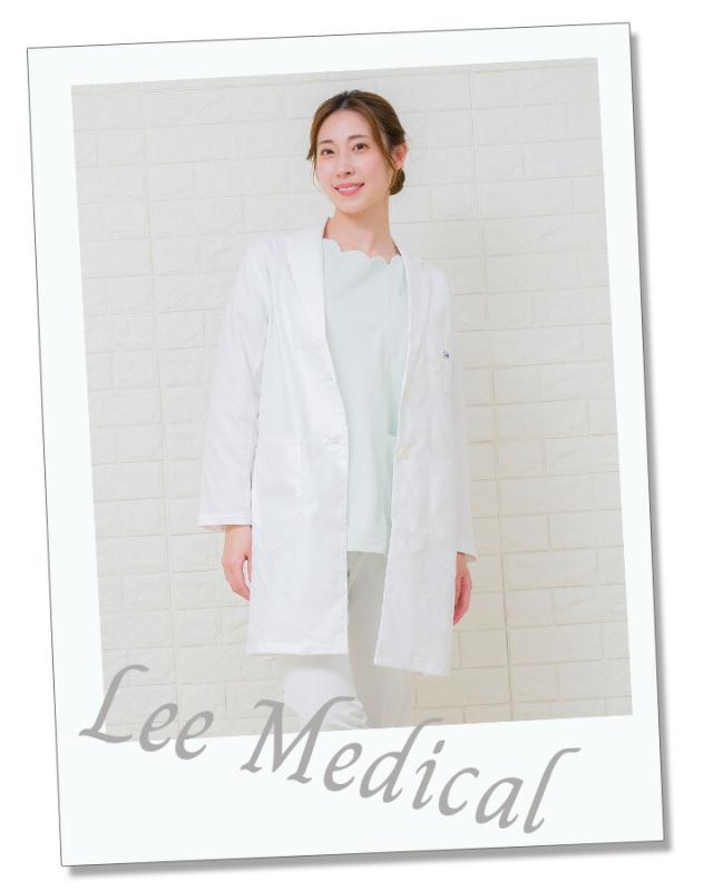 Lee 白衣 医療 ジャケット レディースジャケット 医療用 大きいサイズ ドクター クリニック メディカルウェア 刺繍 ボンマックス レディース lmc73001 動きやすい 術衣 ポリジン_15