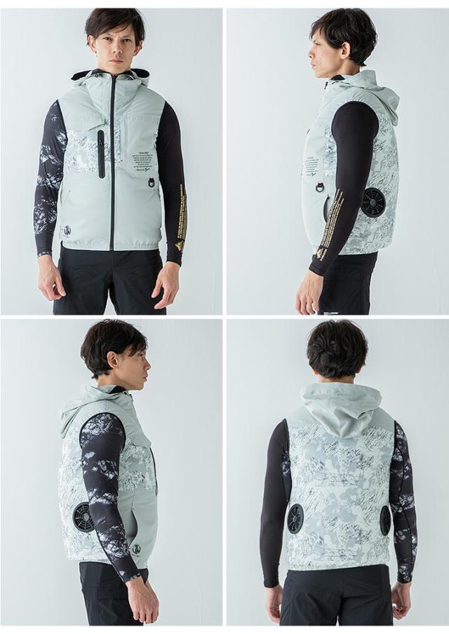 【即日発送】空調服 セット ベスト ジャウィン 54150 ファン＆バッテリーセット クロダルマ KS-100D【Max15V 風量86L】 アウトドア 熱中症対策 電動ファン対応 作業着 作業服 Jawin 自重堂