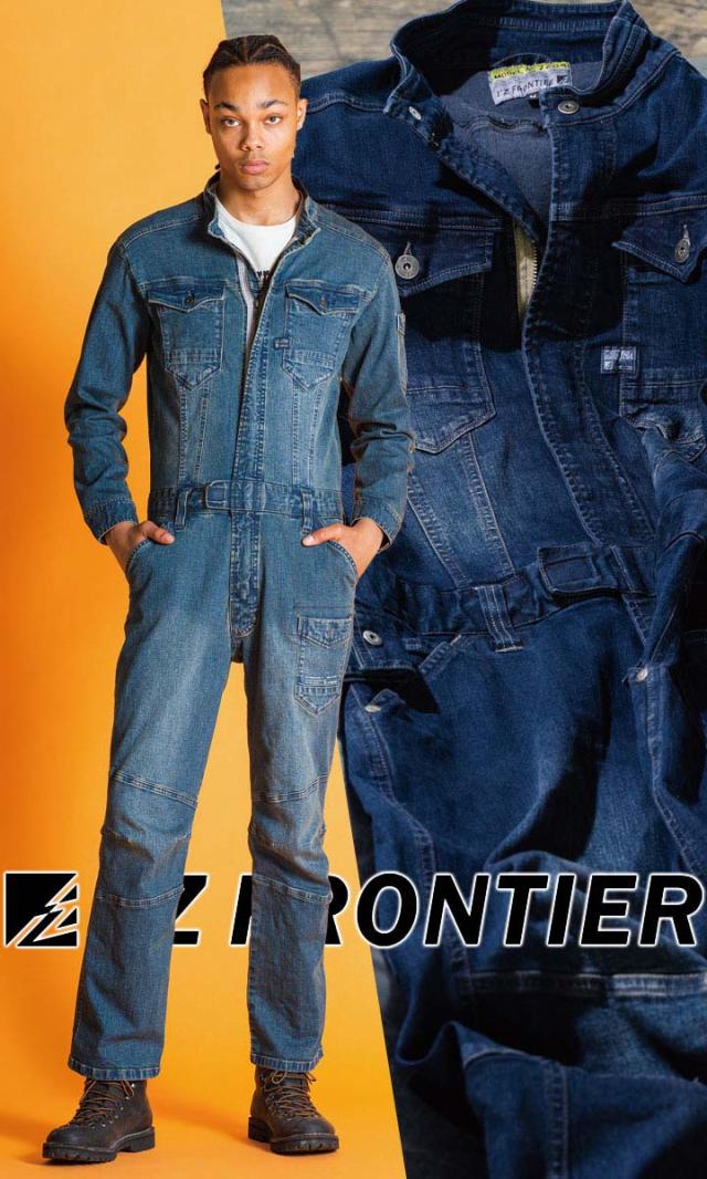 即日発送】アイズフロンティア デニム ツナギ オーバーオール 7264