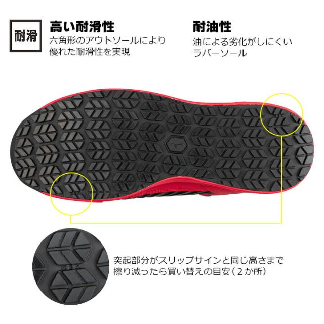 【即日発送】安全靴 ミズノ MIZUNO ハイカット マジック スニーカー F1GA2205 オールマイティ SSII 21H 防塵タイプ ハイカット 通気性 クッション性 衝撃吸収 軽量 MIZUNO スポーツ系 セーフティーシューズ 作業靴_9