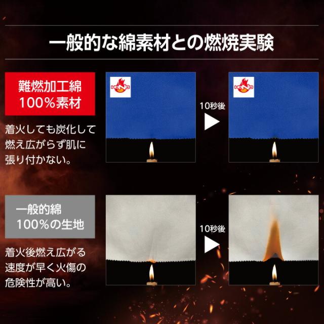 シャツ 防炎 作業服 溶接 難燃素材 火に強い 綿100％ 4407 HONO 防護服 防炎服 制電性 防炎性 耐炎 耐熱 工場 作業着 作業服 ユニフォーム JIS規格適合 鳳皇 村上被服 HOOH【6L】_4