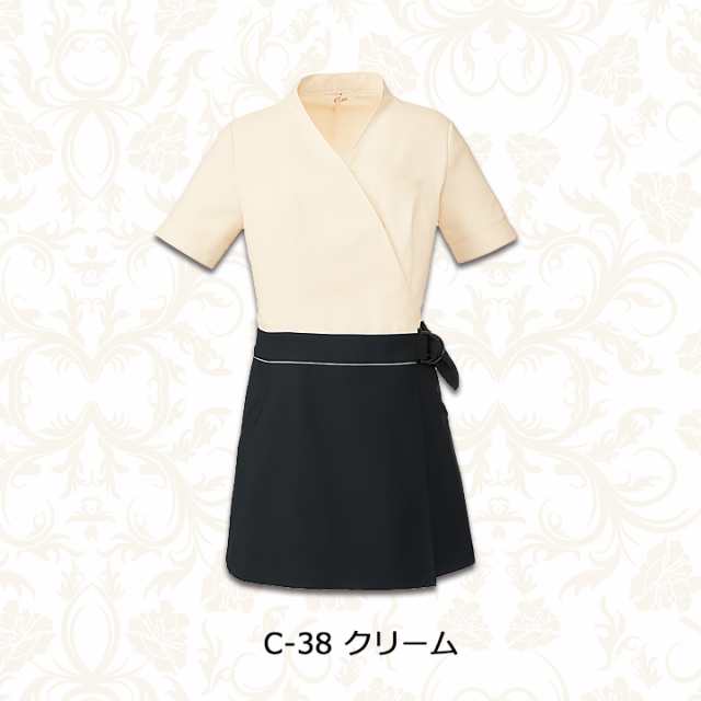 エステ服 キャララ Calala Cl 0263 かわいいナース服 透け防止 エステチュニック 撥油 防汚 制電 ワンピース エステユニフォーム 医療の通販はau Pay マーケット だるま商店