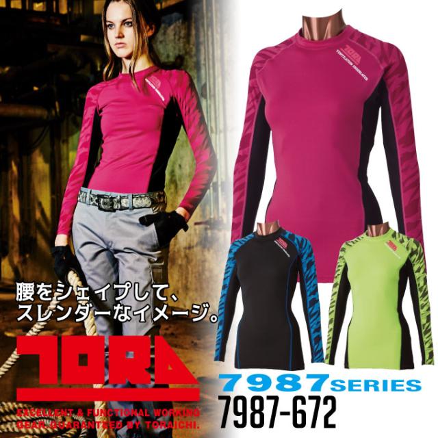 処分特価 寅壱 レディースクルーネックtシャツ スポーツ 長袖 メッシュ 7987シリーズ 7987 672 作業服 インナー 送料無料 即日発の通販はau Pay マーケット だるま商店