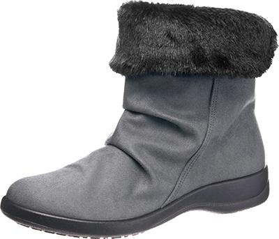 ASAHI アサヒシューズ TDY3998 L-GYスエード 23.5 AF39987 BLK | 23.5cm 靴 シューズ 婦人靴 スエード調 ボア付 ミドルブーツ 全天候対応 雨 雪 晴雨兼用 防水 ベーシック シンプル カジュアル レディース ファッション 超軽量 防寒 防滑 冬靴 おすすめ