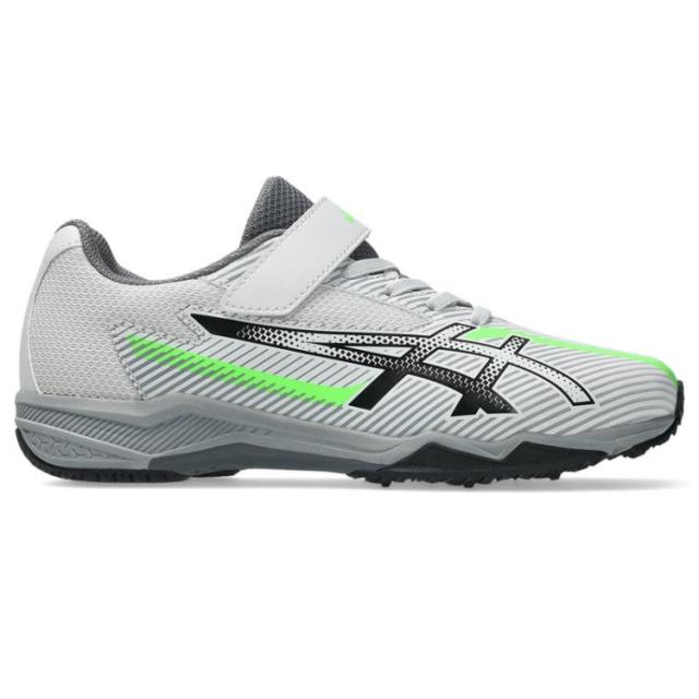 asics アシックス商事 LAZERBEAM ライトグレー/ブラック 19 1154A211 20 | 靴 シューズ スニーカー キッズシューズ ローカット 運動靴 通学靴 マジックテープ 子供 男の子 男児向け キッズ ジュニア 小学生 学校 運動 幅広 ワイド 軽量 軽い 消臭 反射材